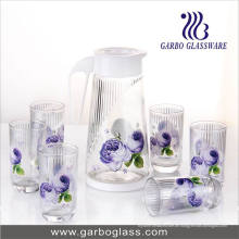 Thermotransfer bedrucktes Glas Wasser Set